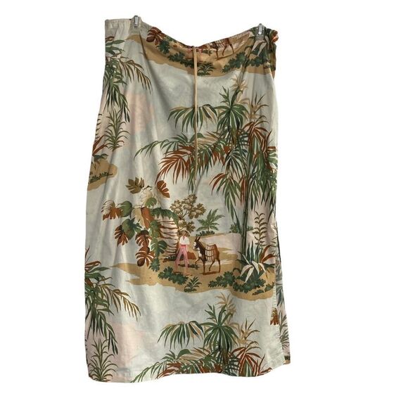 LIZ CLAIBORNE 1990’s Y2K, Hawaiian Novelty Theme Skirt/Swim Cover-up, Size 14 - Picture 3 of 11